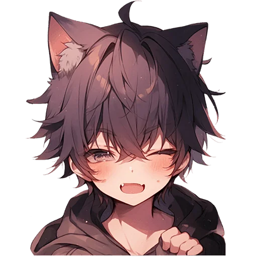 😊 Стикер «Кун кошачьи уши» для Telegram