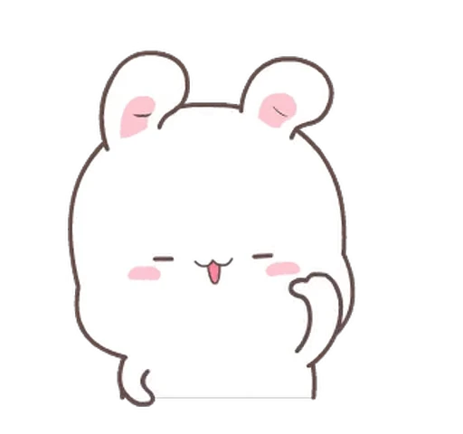 Стикерпак Fluffy Bunny для Telegram