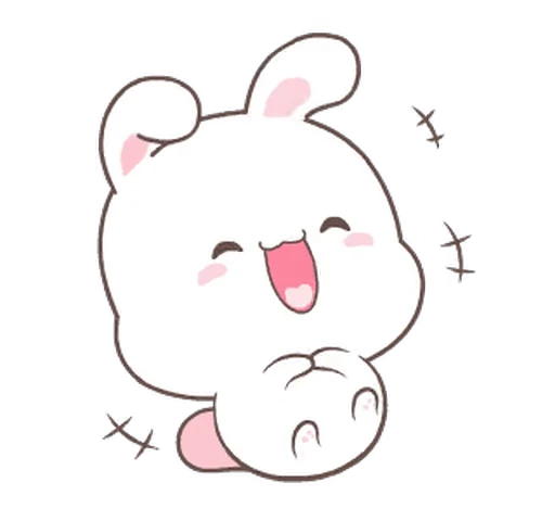 🤣 Стикер «Fluffy Bunny» для Telegram