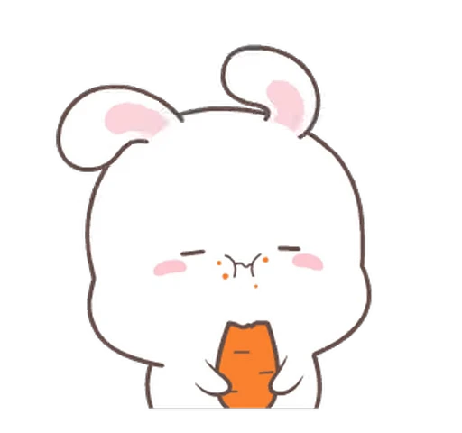 🥕 Стикер «Fluffy Bunny» для Telegram