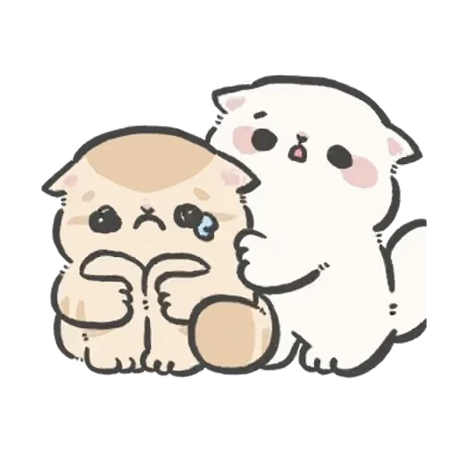 😊 Стикер «cute cat babies» для Telegram