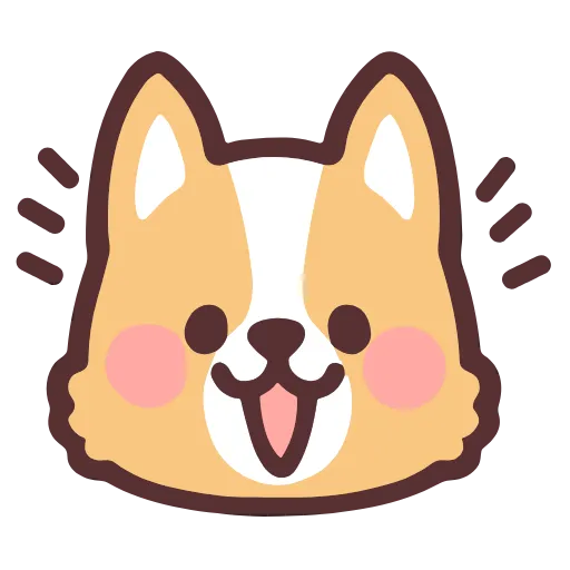 Стикер 2 Corgi Hd Emoji