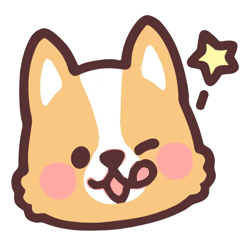 Стикер 20 Corgi Hd Emoji