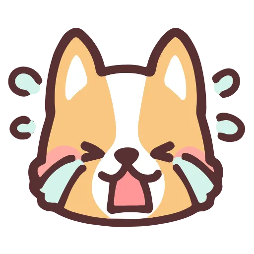 Стикер 4 Corgi Hd Emoji