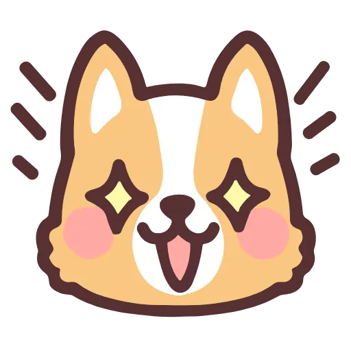 Стикер 29 Corgi Hd Emoji