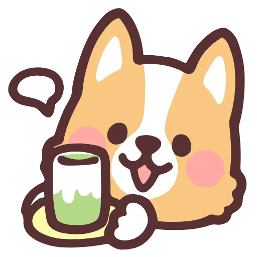 Стикер 22 Corgi Hd Emoji