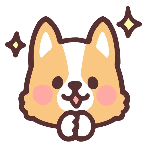 Стикер 12 Corgi Hd Emoji