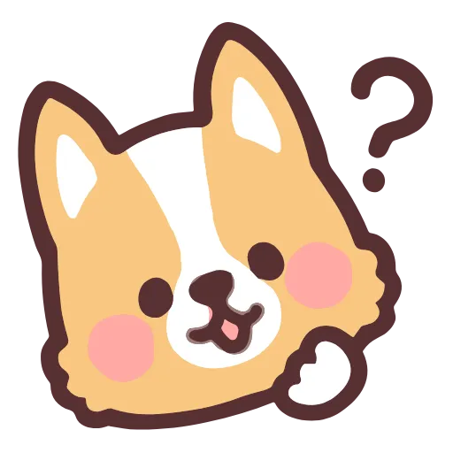 Стикер 13 Corgi Hd Emoji