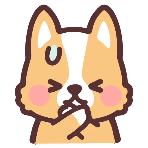 Стикер 25 Corgi Hd Emoji