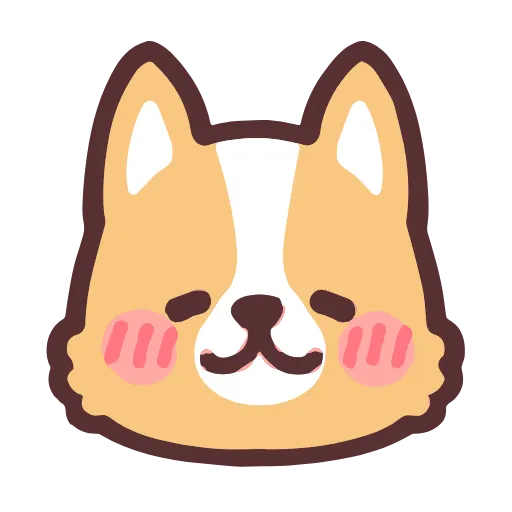 Стикер 8 Corgi Hd Emoji