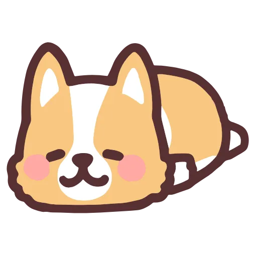 Стикер 33 Corgi Hd Emoji