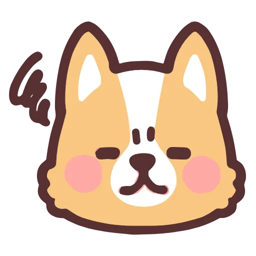 Стикер 27 Corgi Hd Emoji