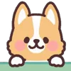 Стикер 39 ☺ Corgi emoji - собачки корги
