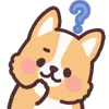 Стикер 16 ☺ Corgi emoji - собачки корги