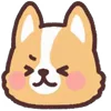 Стикер 5 ☺ Corgi emoji - собачки корги