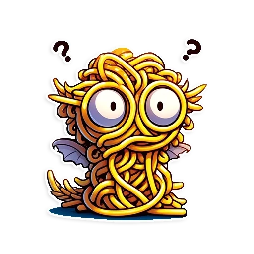 🍝 Стикер «fluffy fire wings» для Telegram