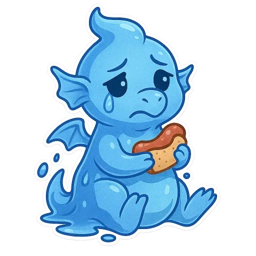 💧 Стикер «fluffy fire wings» для Telegram