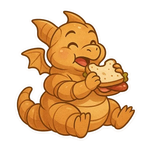 🥐 Стикер «fluffy fire wings» для Telegram