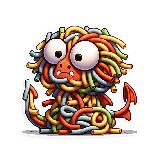 🍝 Стикер «fluffy fire wings» для Telegram