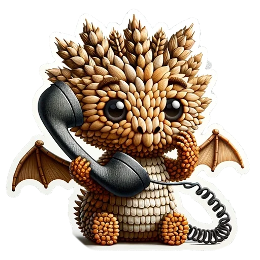 🐉 Стикер «fluffy fire wings» для Telegram