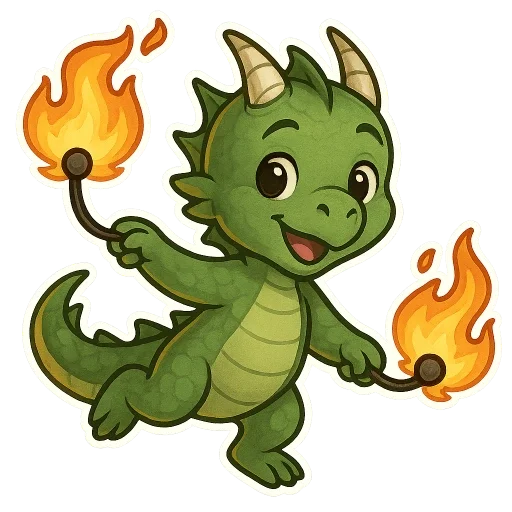 🔥 Стикер «fluffy fire wings» для Telegram