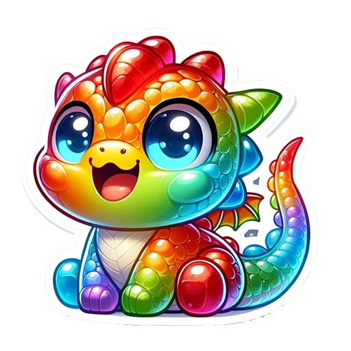 🐉 Стикер «fluffy fire wings» для Telegram