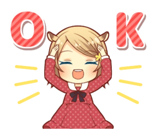 👌 Стикер «Fluffy Hamster Girl» для Telegram