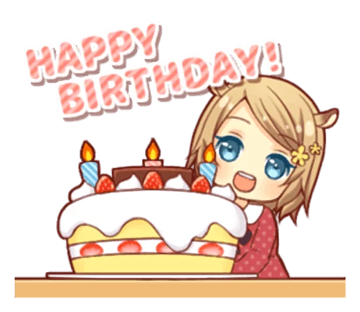 🎂 Стикер «Fluffy Hamster Girl» для Telegram