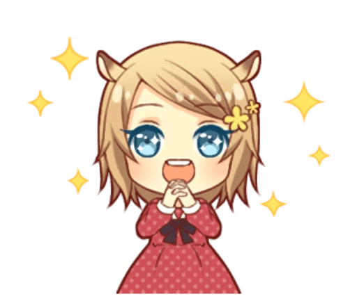 😍 Стикер «Fluffy Hamster Girl» для Telegram