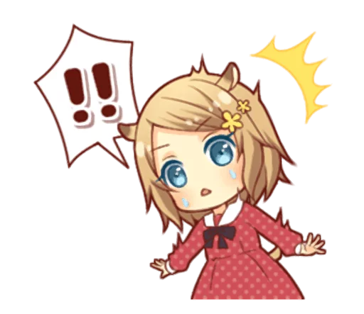 😮 Стикер «Fluffy Hamster Girl» для Telegram