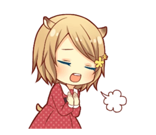 💨 Стикер «Fluffy Hamster Girl» для Telegram