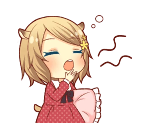 😪 Стикер «Fluffy Hamster Girl» для Telegram