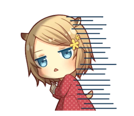 😒 Стикер «Fluffy Hamster Girl» для Telegram