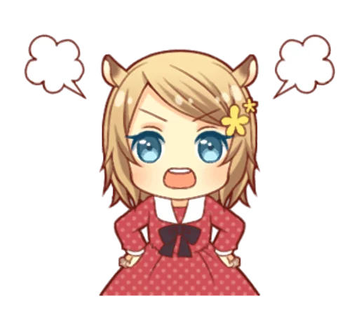 😤 Стикер «Fluffy Hamster Girl» для Telegram