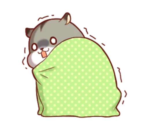 😰 Стикер «Fluffy Hamster Girl» для Telegram