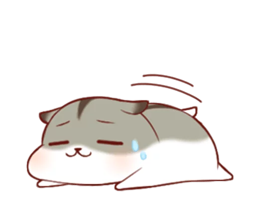 😣 Стикер «Fluffy Hamster Girl» для Telegram
