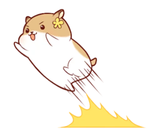 🐹 Стикер «Fluffy Hamster Girl» для Telegram