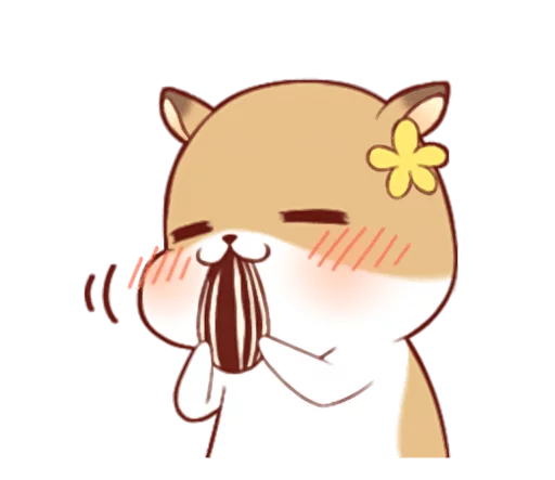 😌 Стикер «Fluffy Hamster Girl» для Telegram