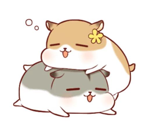 😴 Стикер «Fluffy Hamster Girl» для Telegram