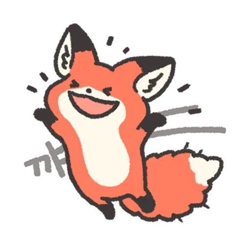 😆 Стикер «Fluffy Red Foxy» для Telegram