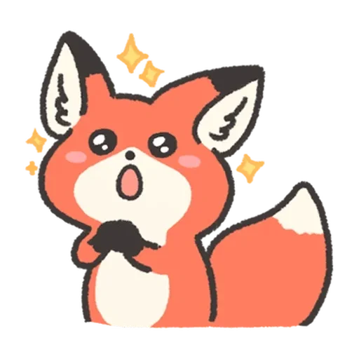 😮 Стикер «Fluffy Red Foxy» для Telegram