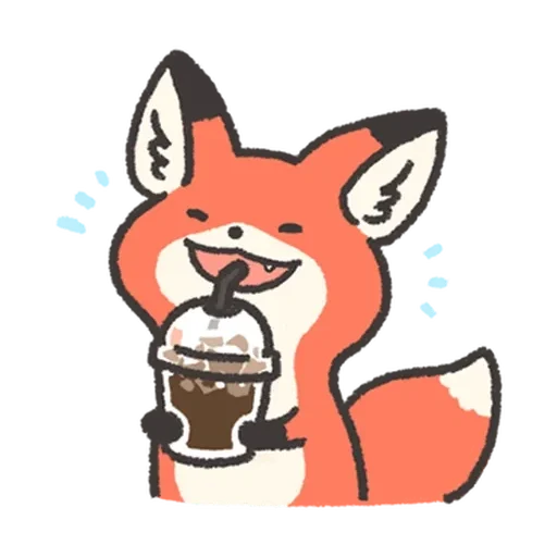 😄 Стикер «Fluffy Red Foxy» для Telegram