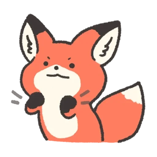😠 Стикер «Fluffy Red Foxy» для Telegram