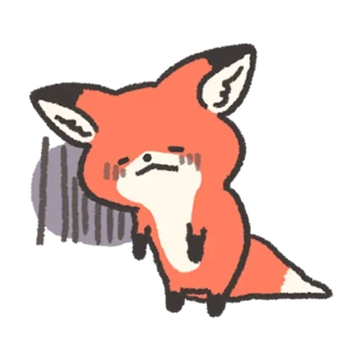😥 Стикер «Fluffy Red Foxy» для Telegram