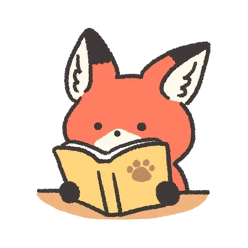 📒 Стикер «Fluffy Red Foxy» для Telegram