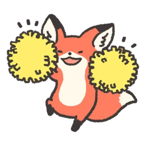 🥳 Стикер «Fluffy Red Foxy» для Telegram
