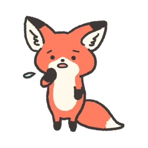 😟 Стикер «Fluffy Red Foxy» для Telegram