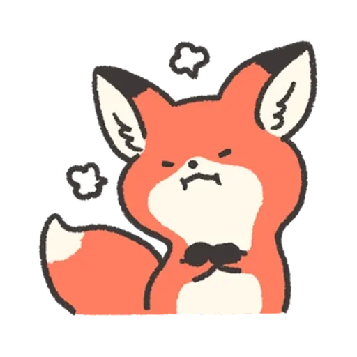 😤 Стикер «Fluffy Red Foxy» для Telegram
