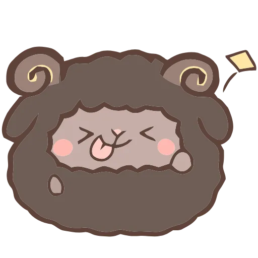 😆 Эмодзи «Fluffy Sheep» для Telegram