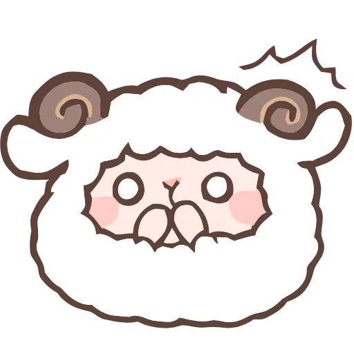 😱 Эмодзи «Fluffy Sheep» для Telegram